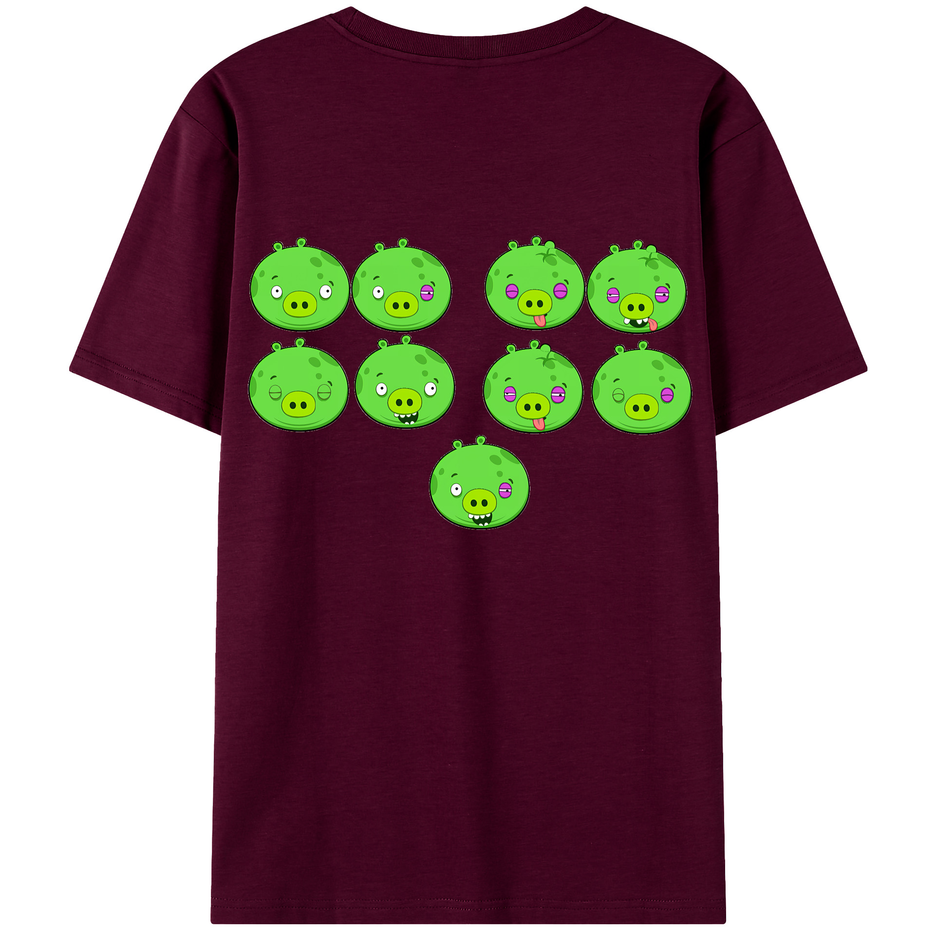 （画像用） Angry Birds アングリーバード レディース半袖Tシャツ(バックプリント)